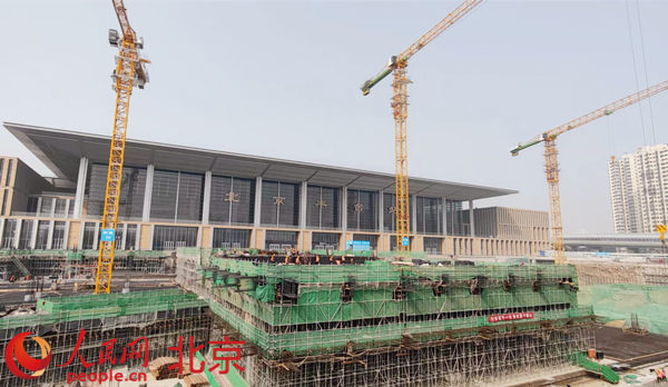 Bwin必赢北京豐台站交通樞紐整个進入主體結構施工(图2)